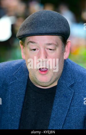 Johnny Vegas attending the Early Man World Premiere held at the BFI Imax, London. Stock Photo