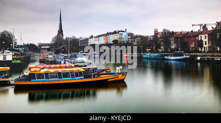 Bristol Harbourside, Bathurst Basin Stock Photo