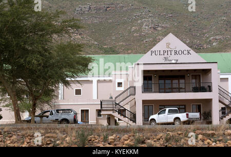 Riebeek West in the Swartland region of South Africa. December 2017. Pulpit Rock winery Stock Photo