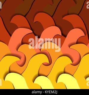 papercut color background. Multi layers effect texture. Vector illustration Stock Vector