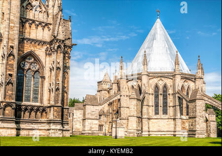Chapter House at Lincoln Cathedral (in full The Cathedral Church of the Blessed Virgin Mary of Lincoln, England Stock Photo