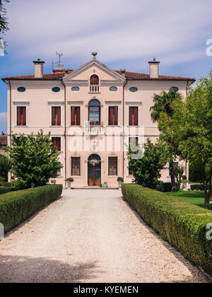 Verona, Italy - July 28, 2017: Villa Bongiovanni open for a wedding fair on Verona Saturday, March 29, 2015. It was built in a neoclassical style in t Stock Photo