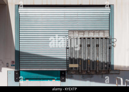 Truck Entry of factory Stock Photo