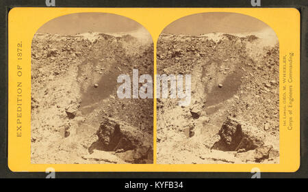 View in the Grand Cañon of the Colorado River, from Robert N. Dennis collection of stereoscopic views Stock Photo