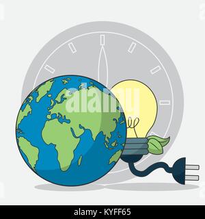 Earth Hour design Stock Vector