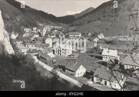 Postcard of Črna na Koroškem 1963 (2) Stock Photo