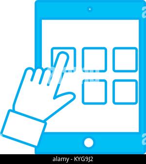 Tablet apps symbol Stock Vector