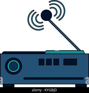 Wifi router antenna Stock Vector