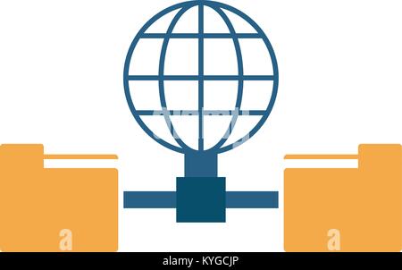 Cloud and servers technologies Stock Vector