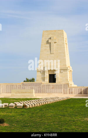 Anzac Turkey - July 22, 2016: Memorial for all the soldiers that died at  Anzac Cove, Turkey the scene of one ofthe bloodiest campaigns of World War 1 Stock Photo