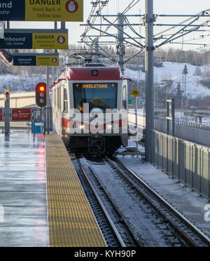 LRT Calgary AB Stock Photo