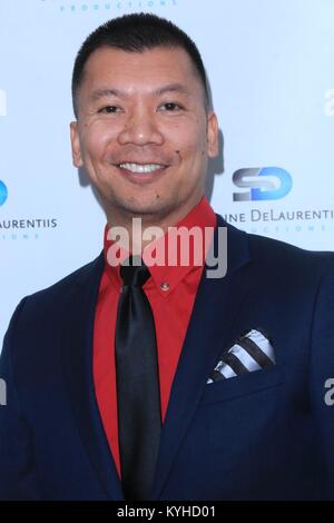 Suzanne DeLaurentiis Christmas Party - Arrivals  Featuring: Jon Miguel Where: Sherman Oaks, California, United States When: 14 Dec 2017 Credit: WENN.com Stock Photo