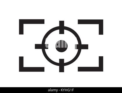 Camera Focus line icon Stock Vector
