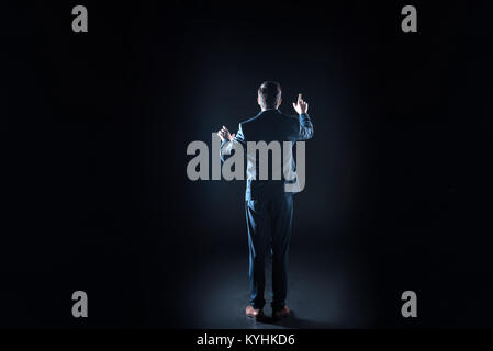 Smart handsome businessman wearing a suit Stock Photo