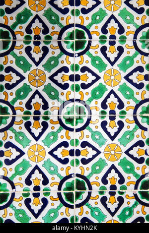 Gorgeous seamless patchwork pattern from colorful Tunisian tiles. Stock Photo
