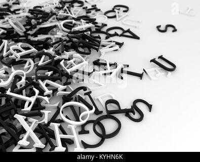 Abstract 3D Letters Background Stock Photo