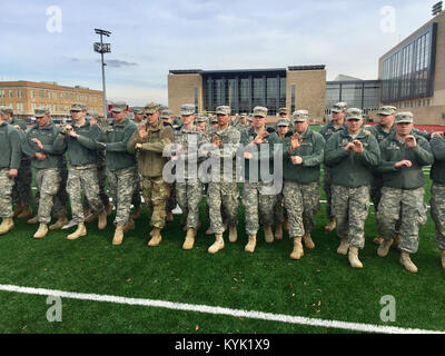 Soldiers with the 198th Military Police Battalion practice crowd control drills in preparation for their support of the Presidential Inauguration in Washington, D.C., Jan. 19, 2017. (U.S. Army National Guard photo by Staff Sgt. Scott Raymond) Stock Photo