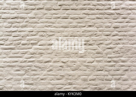 Part of white brick wall - horizontal Stock Photo
