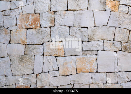 Background or texture made of brick wall without any mortar Stock Photo