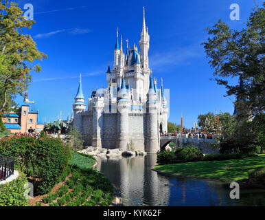 Cinderella Castle in Magic Kingdom, Florida Stock Photo