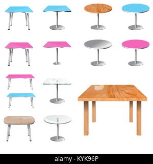 Empty Table set Stock Vector