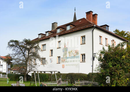 Ruhpolding: castle Jagdschloss, Oberbayern, Chiemgau, Upper Bavaria, Bayern, Bavaria, Germany Stock Photo