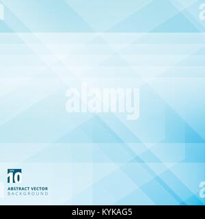 Abstract geometric overlay on blue background with diagonal stripes. Technology and dynamic motion. For ad, print, brochure, flyer, poster, magazine,  Stock Vector