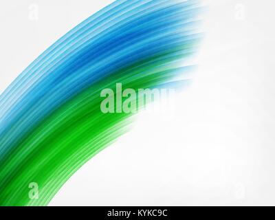 abstract vector stripes glowing background - green and blue Stock Vector