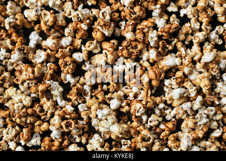 heap of fresh popcorn as a background, wallpaper and backdrop Stock Photo