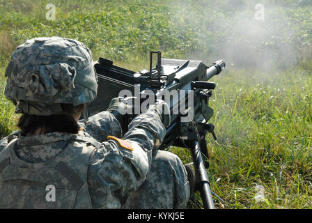 Soldiers of the Kentucky National Guard's 63rd Theater Aviation Brigade participates in Exercise Vibrant Response at training areas in southern Indiana, July, 2013. (U.S. Army National Guard photo by Capt. Daniel VanHorn) Stock Photo