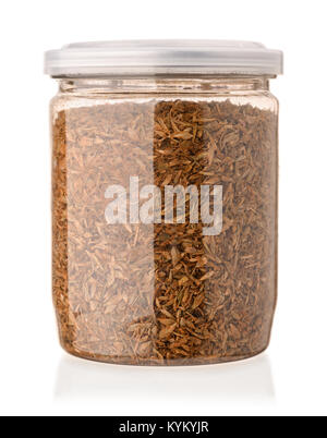 Jar of mixed spices isolated on white Stock Photo