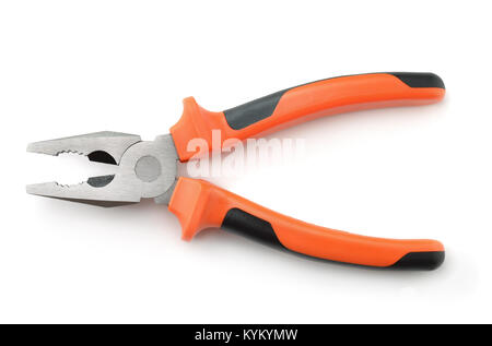 Combination pliers isolated on white Stock Photo