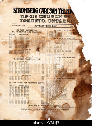 Stromberg-Carlson Price List c 1917 28517334396 o Stock Photo