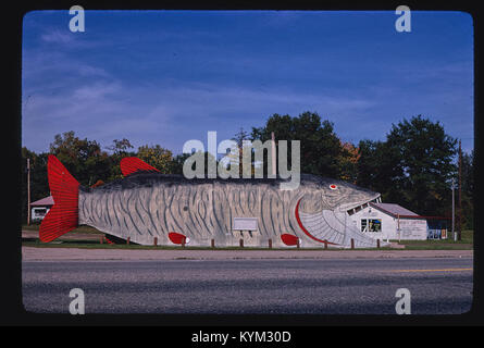 Big Fish Supper Club, horizontal view 1, Route 2, Bena, 38258827402 o Stock Photo