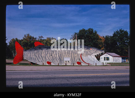 Roadside America-- Big Fish Supper Club, Bena, Minnesota 38213535231 o Stock Photo