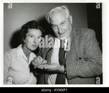 Mary Douglas Nicol Leakey (1913-1996) and her husband Louis Seymour