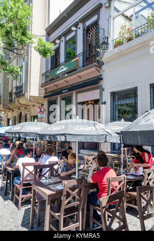 Buenos Aires Argentina,San Telmo Plaza Dorrego,Cerveceria Patagonia,bar lounge pub,cafe,restaurant restaurants food dining cafe cafes,al fresco,sidewa Stock Photo