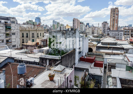 Buenos Aires Argentina,San Telmo,city skyline,rooftops,buildings,Hispanic,ARG171119311 Stock Photo