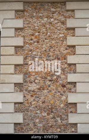 Images of wall surfaces to show regular and irregular patterns. Stock Photo