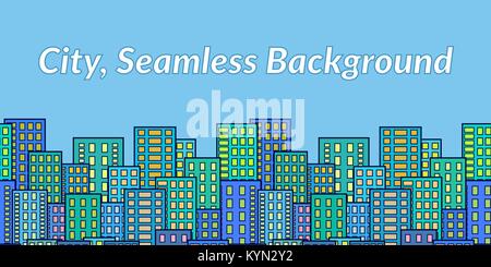 Seamless City Landscape Stock Vector