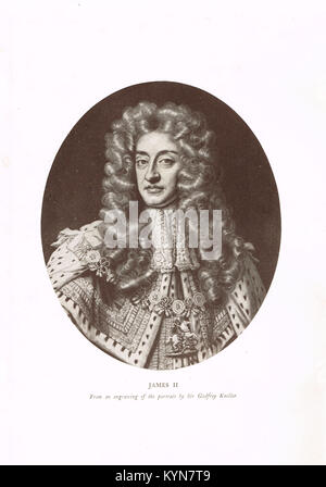 King James II of England, King of Scotland as James VII, 1633-1701, reigned 1685-1688, last Roman Catholic monarch of England Scotland and Ireland Stock Photo