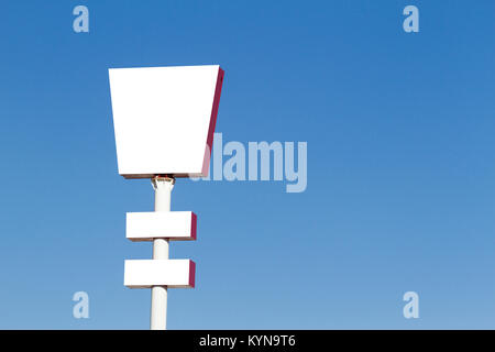 Mock up. Blank billboard at blue sky background Stock Photo