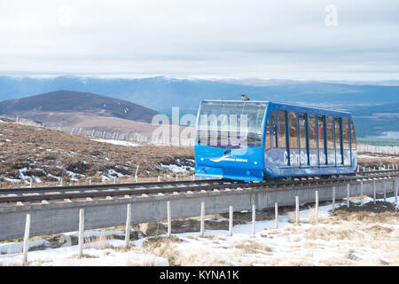 Cairn Gorm Mountain funicular railway near aviemore Scotland Stock Photo