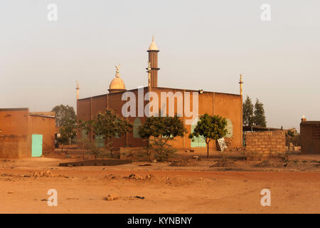 A mosque in the suburban area of Ouagadougou, capital of Burkina Faso. Stock Photo