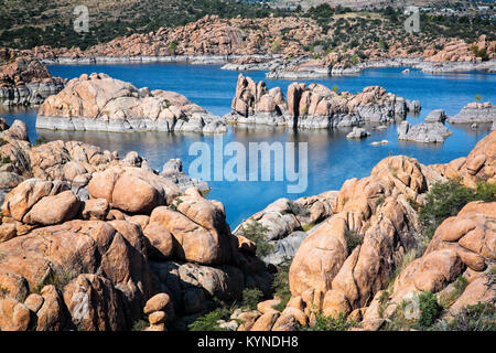 Watson Lake is a reservoir in the Granite Dells area of Prescott, Arizona. Stock Photo