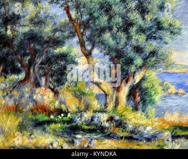 Pierre-Auguste Renoir  Landscape on the Coast, near Menton