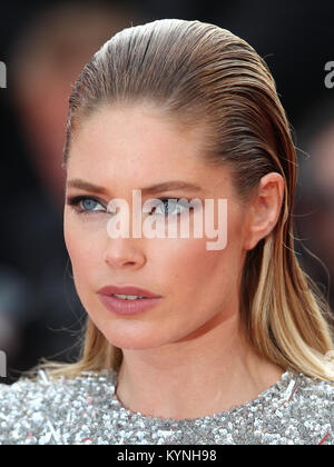 Doutzen Kroes  attends The Beguiled screening during the 70th annual Cannes Film Festival at Palais des Festivals on May 24, 2017 in Cannes, France. Stock Photo