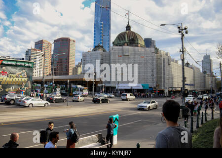 Melbourne is the state capital and most populous city of the Australian state of Victoria, and the second-most populous city in Australia and Oceania. Stock Photo