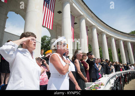 President Donald Trump participates in a Memorial Day Ceremony at Arlington National Cemetery in Arlington, Virginia | May 29, 2017 (Official White House Photo by Shealah Craighead) November 2017 National Veterans and Military Families Month 38710666381 o Stock Photo