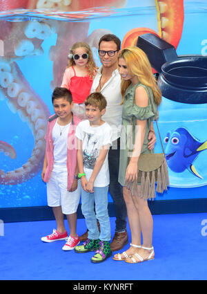 Stacey Solomon, Joe Swash at the 'Finding Dory' film premiere, London, UK  10th Jul 2016 Stock Photo